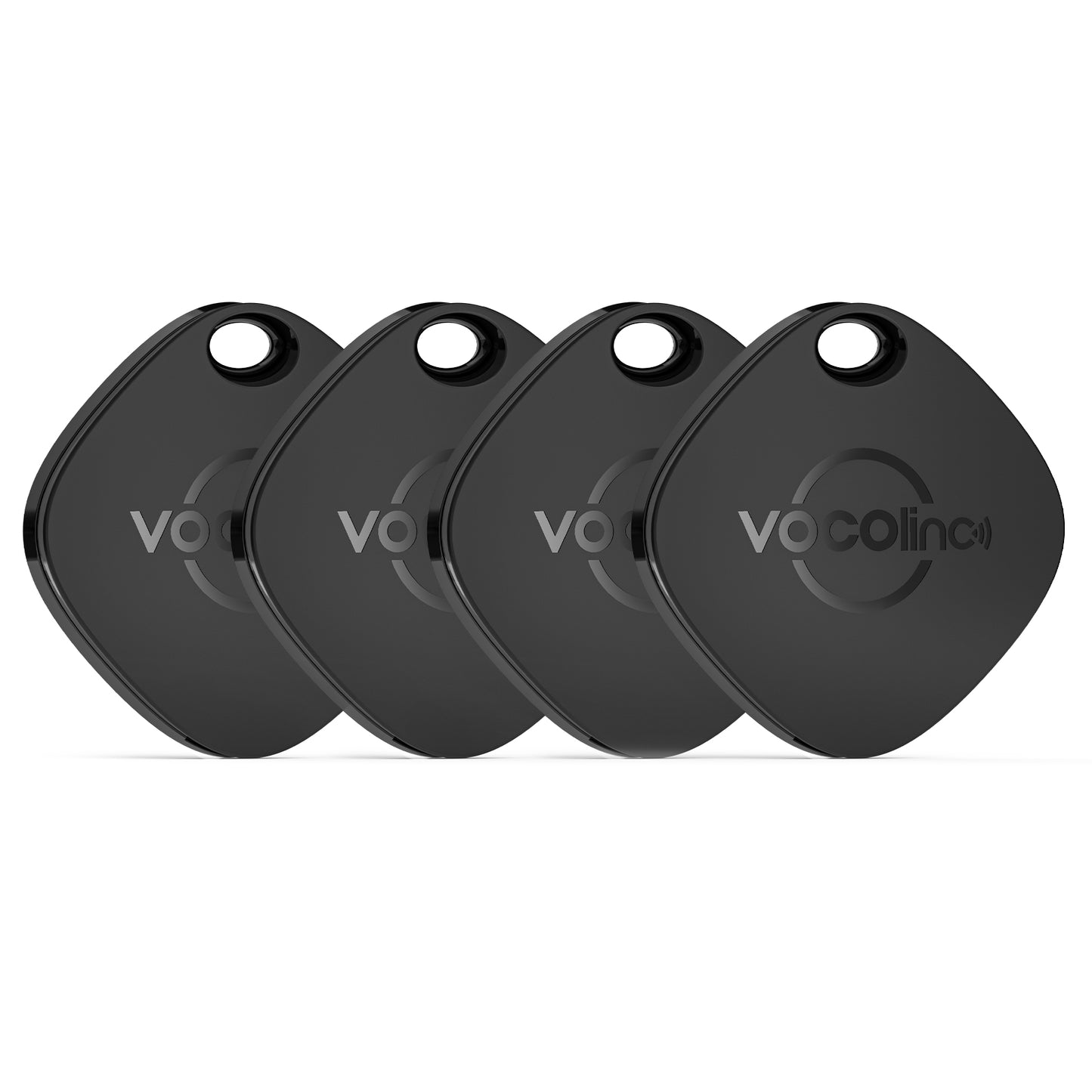 VOCOlinc Black Versatile Bluetooth Finder-VT2201 4 pack (iOS Only)