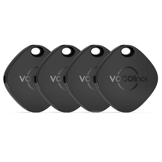 VOCOlinc Black Versatile Bluetooth Finder-VT2201 4 pack (iOS Only)