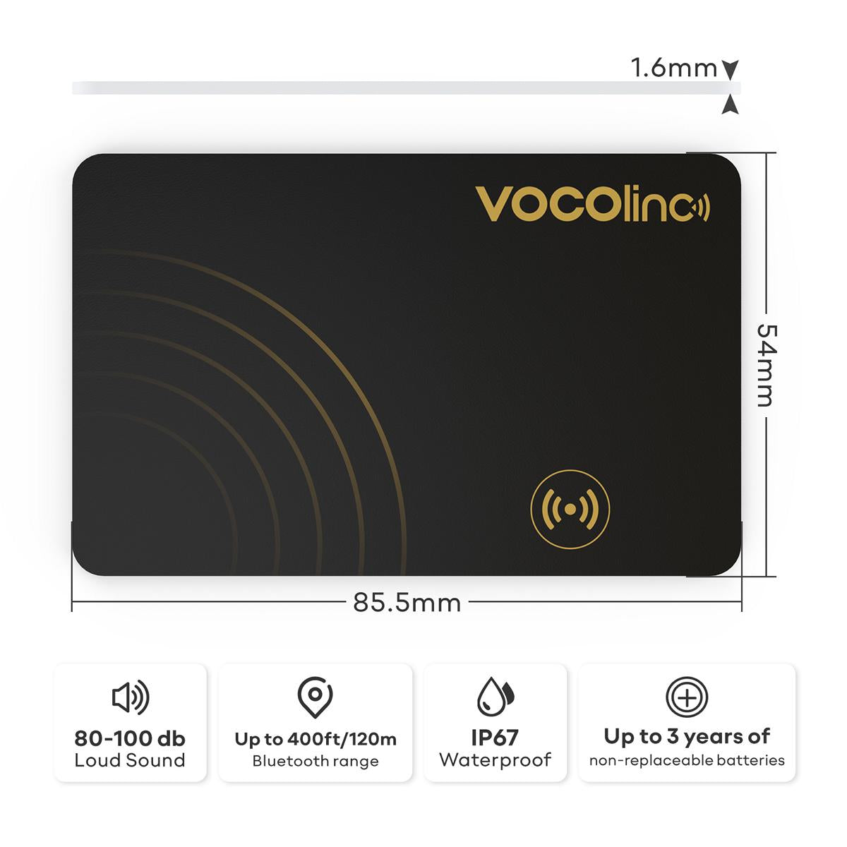 VOCOlinc Slim Bluetooth Item Finder-VT2202(Only iOS)