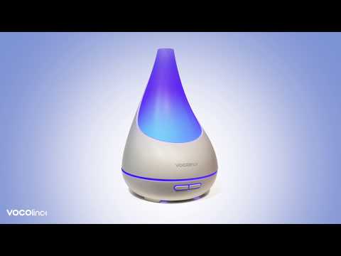VOCOlinc Smart WiFi Wireless Essential Oil Diffuser 300ml Aromatherapy Diffusers & Cool-Mist Humidifier for Home Works with Apple HomeKit & Alexa & Google Voice Control & Create Schedules & RGB Light