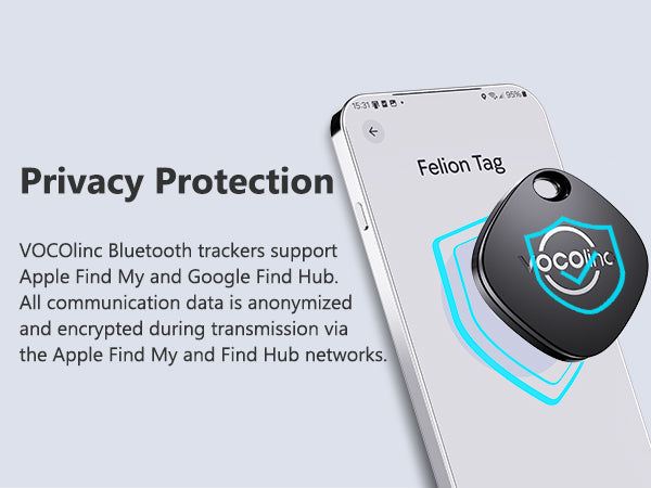 VOCOlinc Dual-System Bluetooth Finder-VT2201-TD 4 pack (iOS&Android)