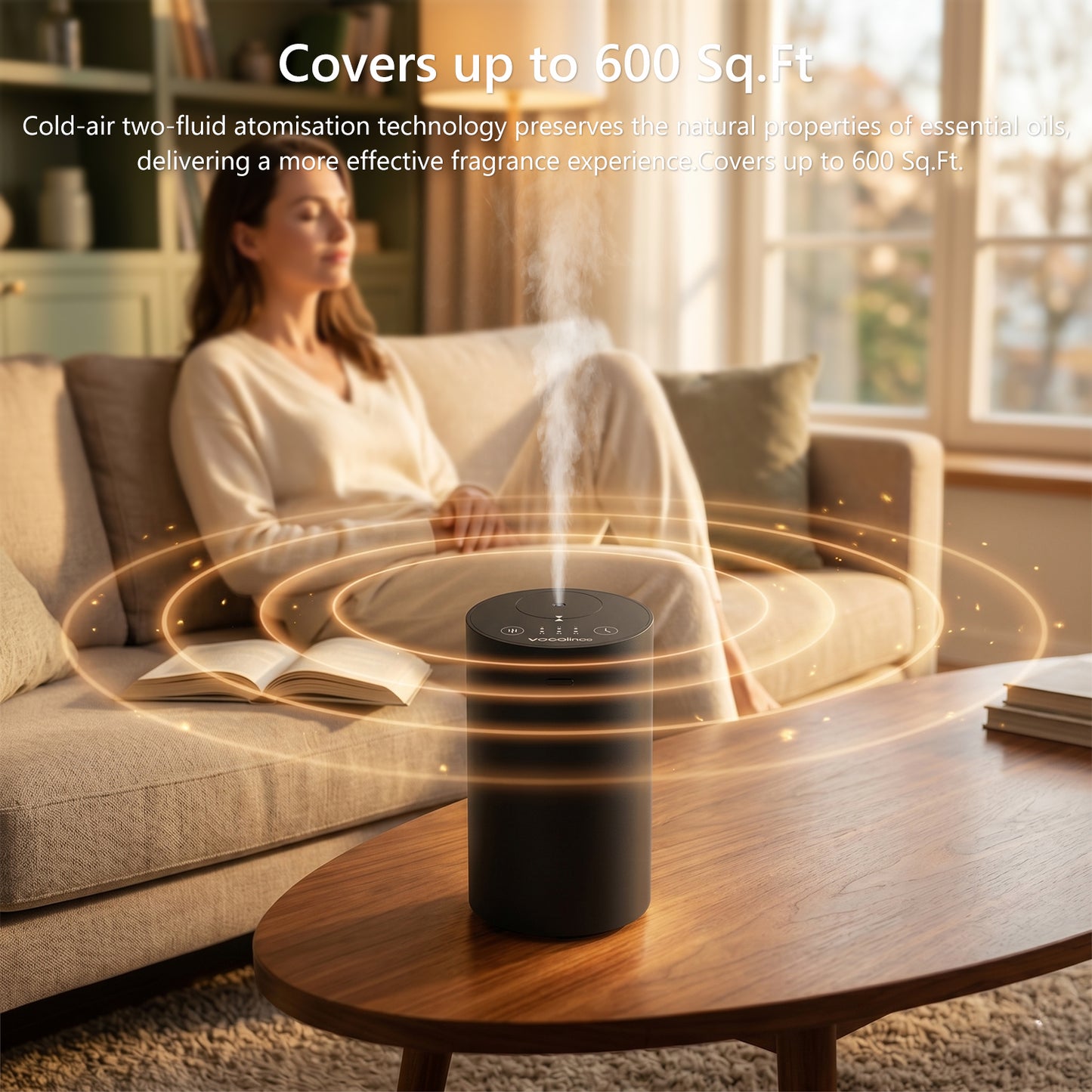 VOCOlinc Waterless Diffuser for Essential Oil Starter Kit