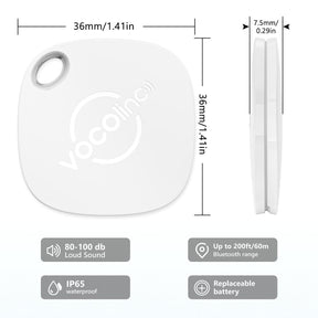 VOCOlinc White Versatile Bluetooth Finder-2P（iOS Only）