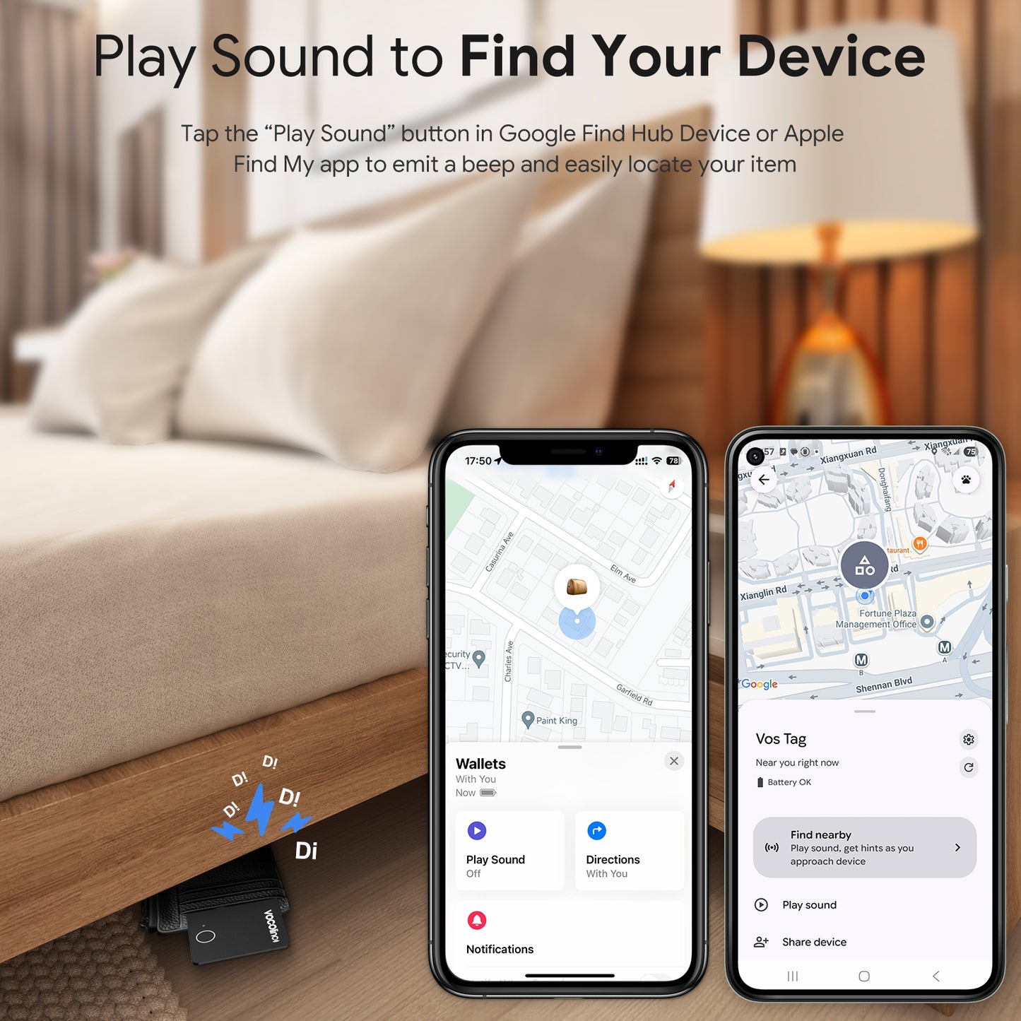 VOCOlinc Air Tag Pro Smart Card for Android & iOS, 2 Pack