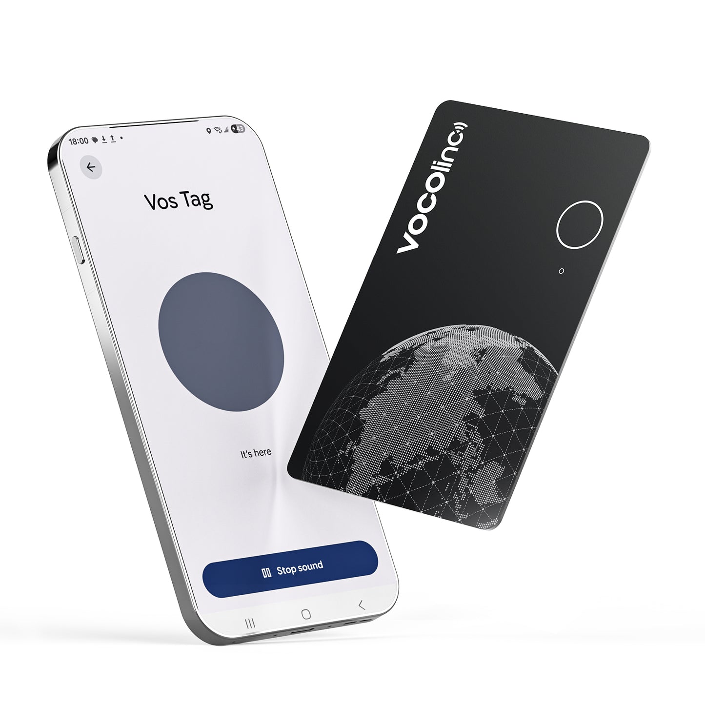 VOCOlinc Air Tag Pro Smart Card for Android & iOS, 1 Pack