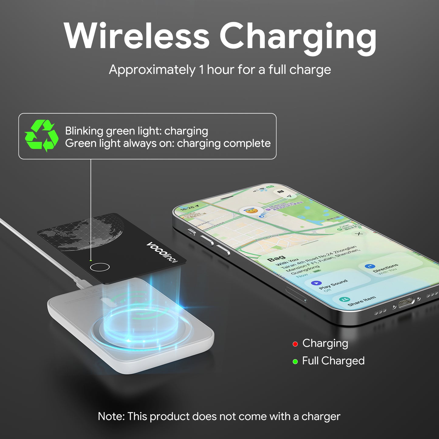 VOCOlinc Air Tag Pro Smart Card for Android & iOS, 2 Pack